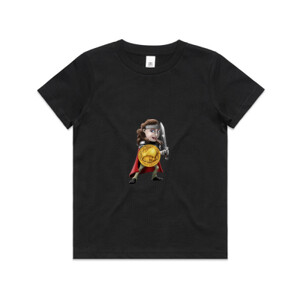 Warrior Girl White Logo - Kid's T shirt