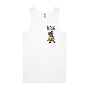 Side Warrior Guy - Mens Lowdown Singlet 