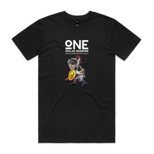 Warrior Guy White Logo - Mens Staple T shirt